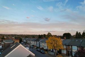 meilleure vue aérienne de la ville britannique d'angleterre, images de la caméra du drone photo