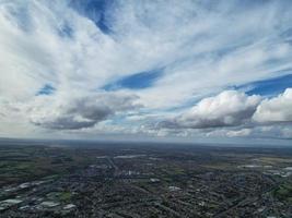 meilleure vue aérienne de la ville britannique d'angleterre, images de la caméra du drone photo