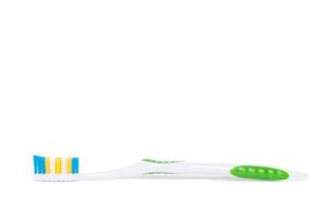 brosse à dents isolé sur fond blanc photo