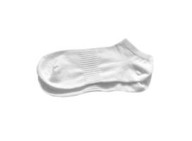 Paire de chaussettes blanches isolé sur fond blanc photo