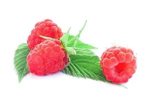 framboise sur fond blanc photo