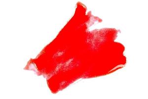 peinture rouge sur fond blanc photo