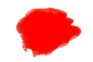 peinture rouge sur fond blanc photo