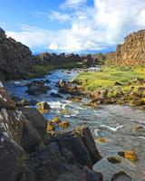 vue sur la rivière islandaise photo