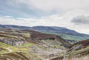 Ruines de la mine de plomb dans le Yorkshire Dales photo