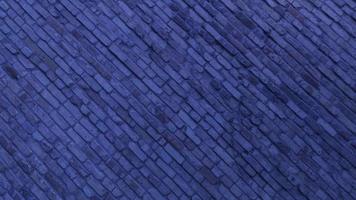 fond bleu et couverture en diagonale de brique photo