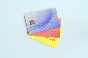 concept de variété de services bancaires et d'applications de cartes bancaires photo