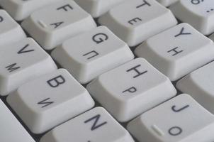 clavier d'ordinateur blanc photo