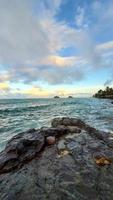 coucher de soleil tôt à kailua hawai'i photo