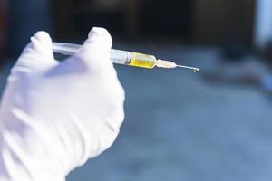un exemple de vaccin contre le coronavirus. photo