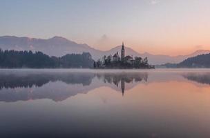 le lac saignait en hiver photo