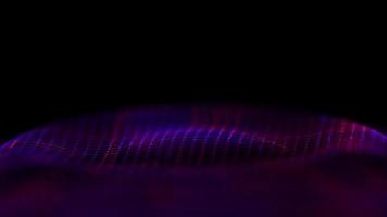 fond de vague de musique de technologie violette. lumière rouge néon. photo