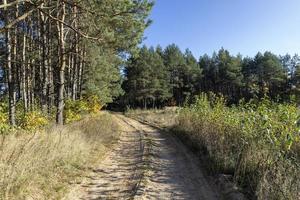 une autoroute polluée par les ordures dans les zones rurales photo