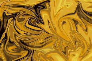 marbrure de peinture liquide dorée et fond de texture de vagues acryliques. photo