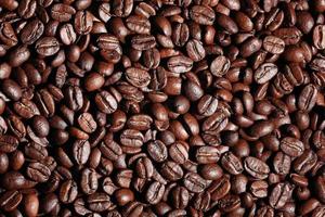 Texture de grains de café arabica photo