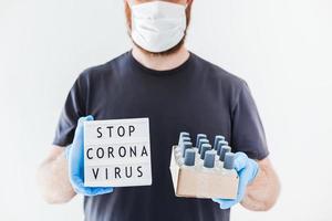 arrêter le concept de coronavirus photo