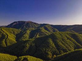 vue imprenable sur la vallée et la forêt depuis les airs photo