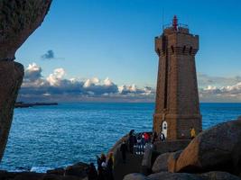 Le phare de Mean Ruz en Bretagne photo