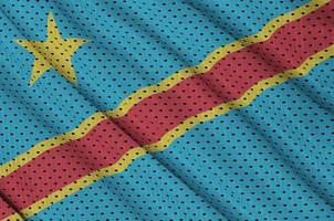 drapeau de la république démocratique du congo imprimé sur un polyester nyl photo