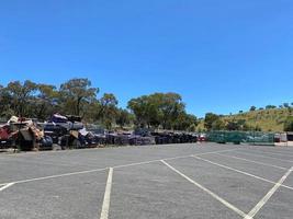 albury australie 2022 décharge de gestion des déchets et zone de dépôt en australie. photo
