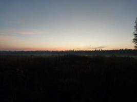 panorama matin et soir de l'aube photo