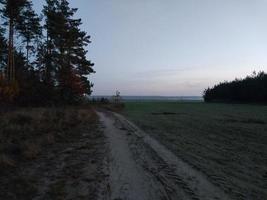 panorama matin et soir de l'aube photo