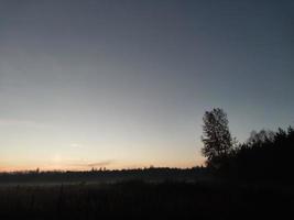 panorama matin et soir de l'aube photo