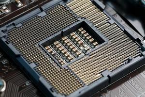 macro cpu socket.cpu socket les principaux composants d'un ordinateur. photo