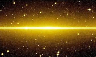 paillettes d'or, étoile de particules d'or sur fond noir. photo