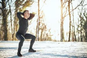 vue d'entraînement d'hiver photo