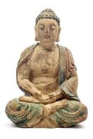 Bouddha en bois antique photo