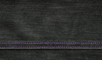 la texture du tissu denim noir photo