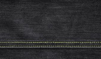 la texture du tissu denim noir photo