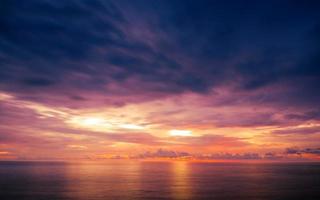 mer coucher de soleil panorama longue exposition paysage