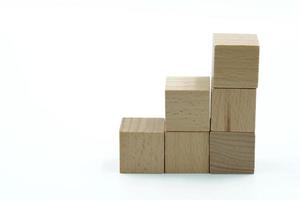 blocs de construction en bois cubes de construction en bois photo