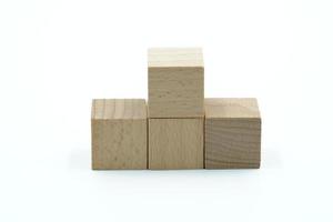 blocs de construction en bois cubes de construction en bois photo