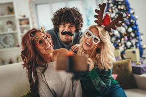 vue selfie de fête photo