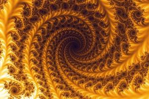 3d-illustration d'un beau zoom sur la fractale mathématique infinie de l'ensemble de mandelbrot. photo