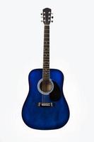 guitare acoustique bleue photo