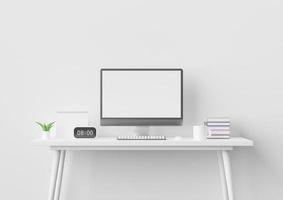bureau à domicile minimaliste photo