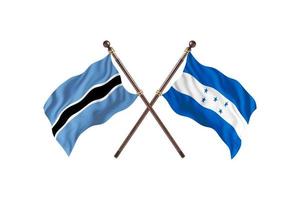 le botswana contre le honduras deux drapeaux de pays photo