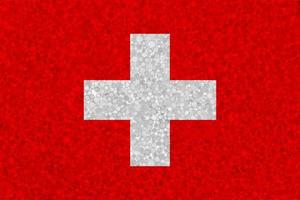drapeau de la suisse sur la texture en polystyrène photo
