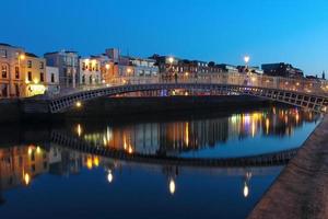 scène de nuit de Dublin