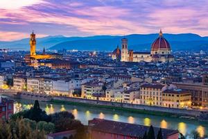 Paysage urbain de Florence en Toscane, Italie