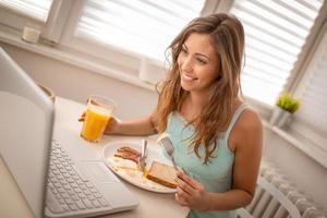 délicieux petit déjeuner vue photo