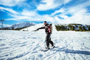 snowboarder en action photo