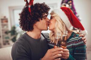 vue de baiser de Noël photo