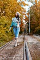 vue sur la promenade d'automne photo