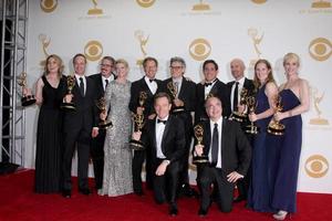 Los angeles, sep 22 - breaking bad producteurs au 65e prix emmy, salle de presse au nokia theatre le 22 septembre 2013 à los angeles, ca photo