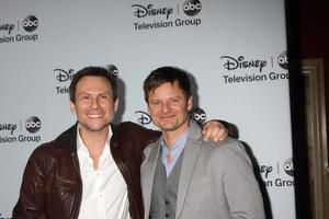 los angeles, jan 17 - christian slater, steve zahn au disney-abc television group 2014 winter press tour party arrivées au langham huntington le 17 janvier 2014 à pasadena, ca photo